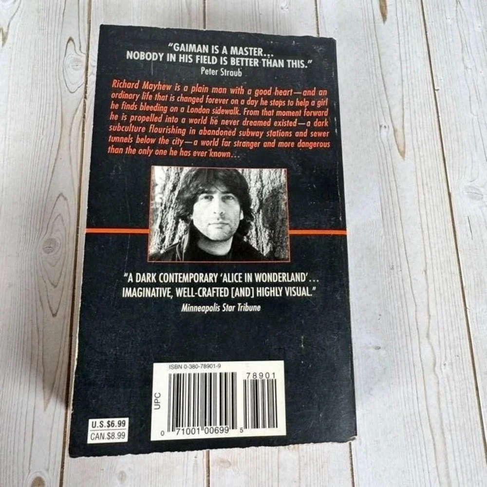 Neverwhere Neil Gaiman 1998 Paperback Urban Fantasy Avon Books
